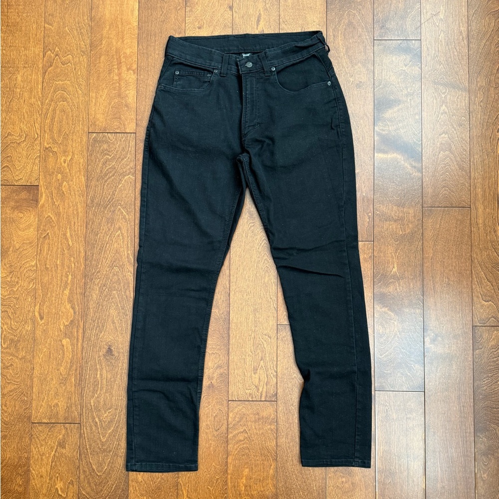 Men's Jet Black Straight Jeans